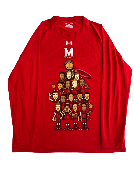 Maryland Basketball Under Armour Long Sleeve Shirt (Size XL)