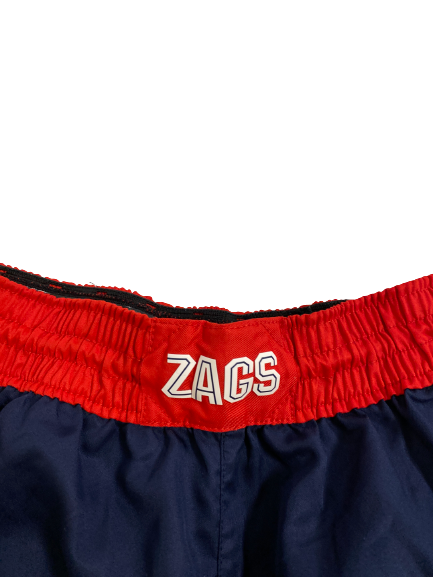 Killian Tillie Gonzaga Basketball 2018-2019 Game Worn Shorts (Size 42)