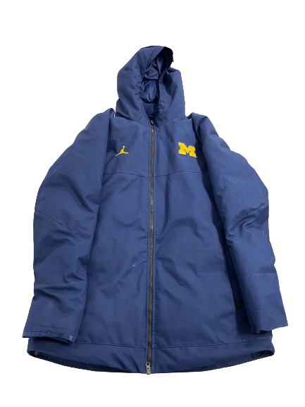Naz Hillmon Michigan Basketball Team Exclusive Winter Jacket (Size L)