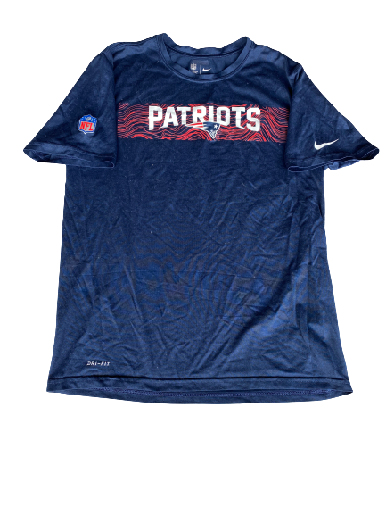 Elliott Fry New England Patriots Workout Shirt (Size L)