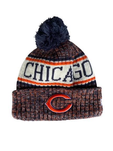 Elliott Fry Chicago Bears Team Issued Beanie Hat
