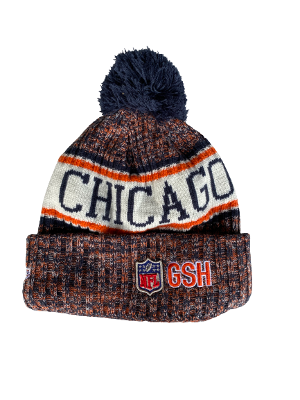 Elliott Fry Chicago Bears Team Issued Beanie Hat