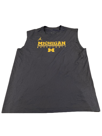 Franz Wagner Michigan Basketball Team Issued Workout Tank (Size XL)