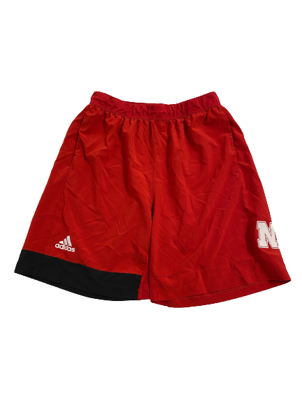 Chris Kolarevic Nebraska Football Team Issued Workout Shorts (Size L)