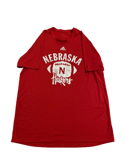 Chris Kolarevic Nebraska Football Team Issued Workout T-Shirt (Size XLT)