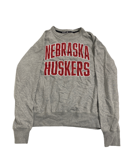 Chris Kolarevic Nebraska Football Team Issued Crewneck Sweatshirt (Size XL)