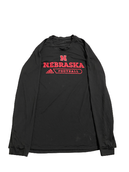 Chris Kolarevic Nebraska Football Team Issued Long Sleeve Shirt (Size XLT)