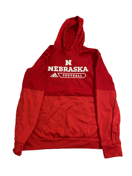 Chris Kolarevic Nebraska Football Team Issued Sweatshirt (Size XL)