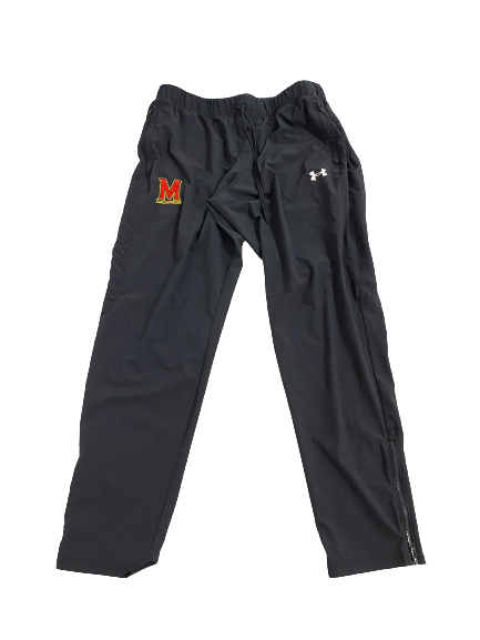 Greg China-Rose Maryland Football Team-Issued Sweatpants (Size XL)