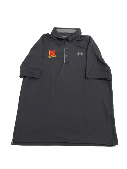 Greg China-Rose Maryland Football Team-Issued Polo Shirt (Size XL)