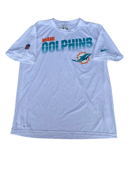 Trenton Irwin Miami Dolphins Team Issued Workout Shirt (Size L)