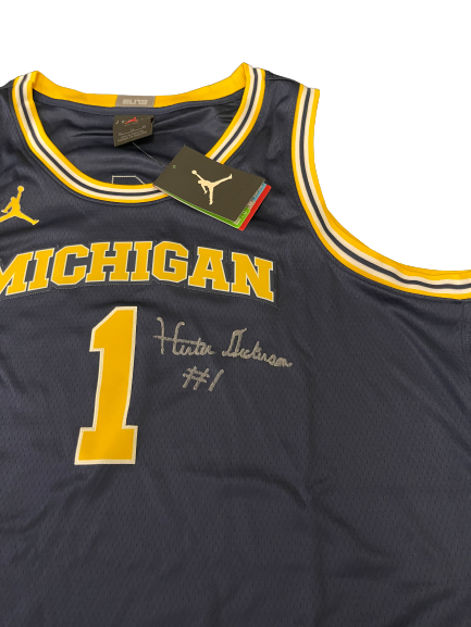 Hunter Dickinson SIGNED Michigan Officially Licensed Authentic Jersey - Size XL (Limited Quantity)