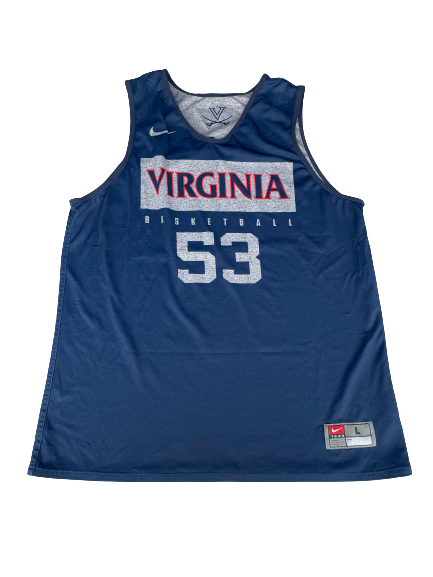 Tomas Woldetensae Virginia Basketball Reversible Practice Jersey (Size L)
