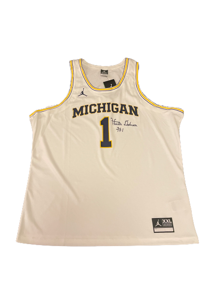 Hunter Dickinson SIGNED Michigan Officially Licensed Replica Jersey - Size XXL (Limited Quantity)