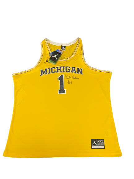 Hunter Dickinson SIGNED Michigan Officially Licensed Replica Jersey - Size XXL (Limited Quantity)