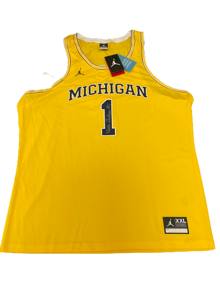 Hunter Dickinson SIGNED Michigan Officially Licensed Authentic Jersey - Size XXL (Limited Quantity)