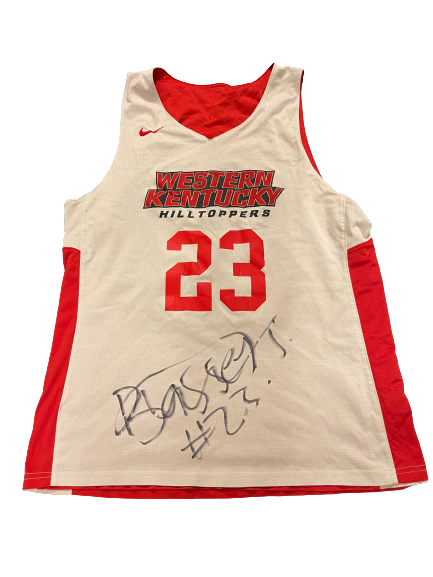 Charles Bassey Western Kentucky Basketball SIGNED Player Exclusive Reversible Practice Jersey (Size XL)