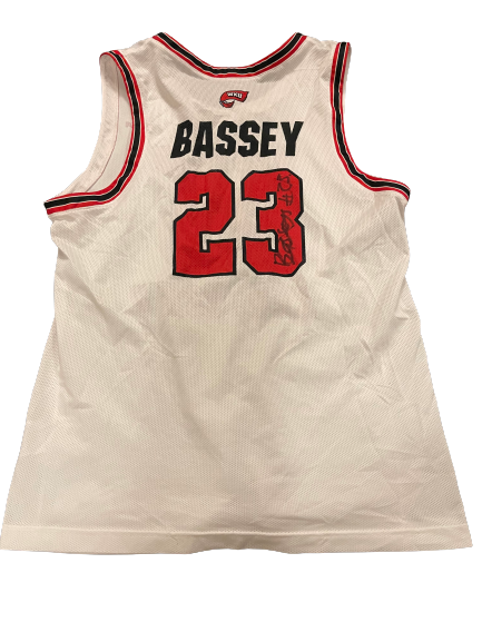 Charles Bassey Western Kentucky Basketball SIGNED Game Worn Jersey (Size L)