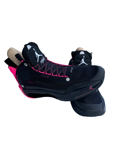Kerry Blackshear Jr. Florida Basketball Player-Exclusive Jordan Sneakers (Size 17)
