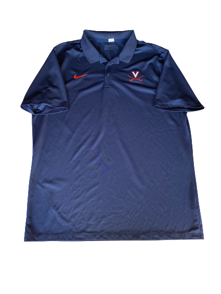 Jay Huff Virginia Basketball Team Issued Polo Shirt (Size XL)