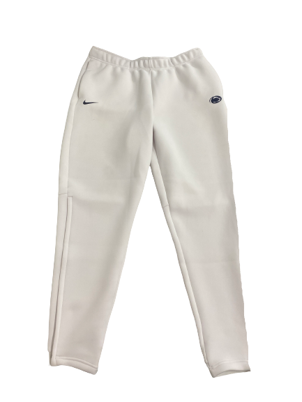 Robbie Dwyer Penn State Football Team-Exclusive "WHITE OUT" Sweatpants (Size L)
