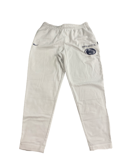 Robbie Dwyer Penn State Football Team-Exclusive "WHITE OUT" Sweatpants (Size XL)