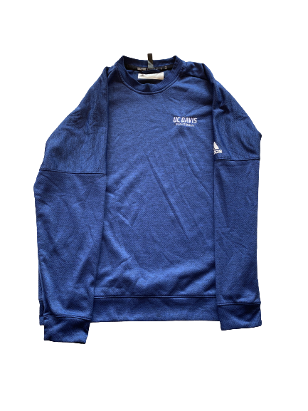Colby Wadman UC Davis Football Team Issued Crew Neck Sweatshirt (Size XL)