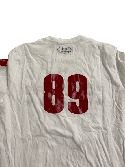 A.J. Abbott Wisconsin Football Player-Exclusive T-Shirt With Number (Size M)
