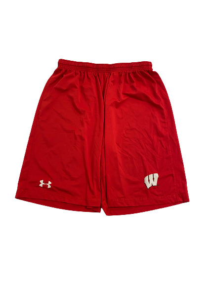 A.J. Abbott Wisconsin Football Team-Issued Shorts (Size L)