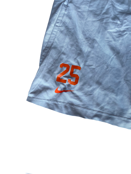 J.C. Chalk Clemson Football Team Issued Workout Shorts with Number (Size XL)