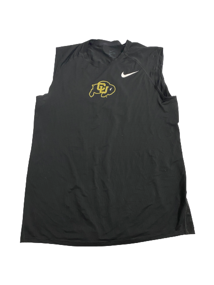 Jamar Montgomery Colorado Football Team-Issued Fitted Compression Tank (Size XL)