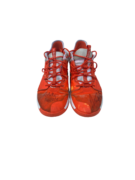 Giorgi Bezhanishvili Illinois Basketball SIGNED Game Worn Shoes (Size 16.5)