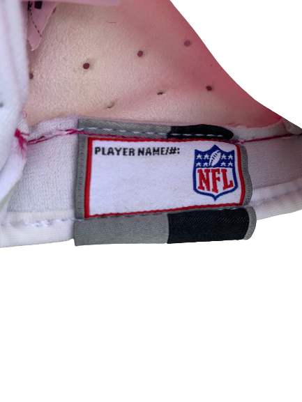 Torii Hunter Jr. Breast Cancer Awareness Game Worn Pink Football Gloves (Size XL)