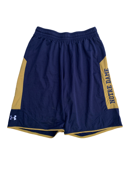 Torii Hunter Jr. Notre Dame Team Issued Workout Shorts (Size L)
