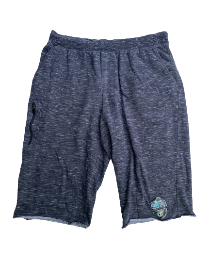 Torii Hunter Jr. Notre Dame Player Issued Music City Bowl Sweat Shorts (Size L)