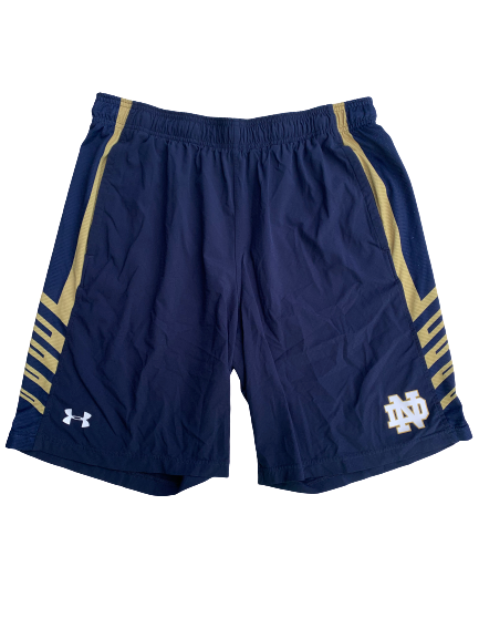 Torii Hunter Jr. Notre Dame Team Issued Workout Shorts (Size XL)