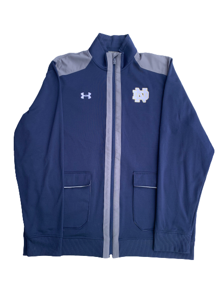 Torii Hunter Jr. Notre Dame Player Exclusive Jacket with Number on Back (Size XL)