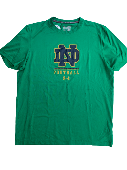 Torii Hunter Jr. Notre Dame Team Issued Workout Shirt (Size M)