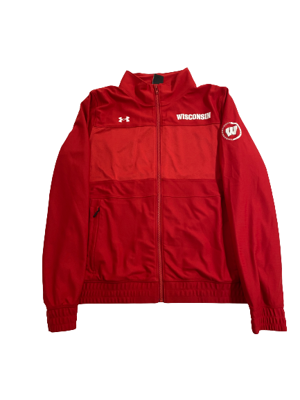 Anna MacDonald Wisconsin Volleyball Team-Issued Zip-Up Jacket (Size Women&