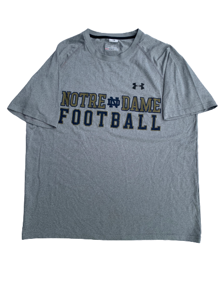 Torii Hunter Jr. Notre Dame Team Issued Workout Shirt (Size L)