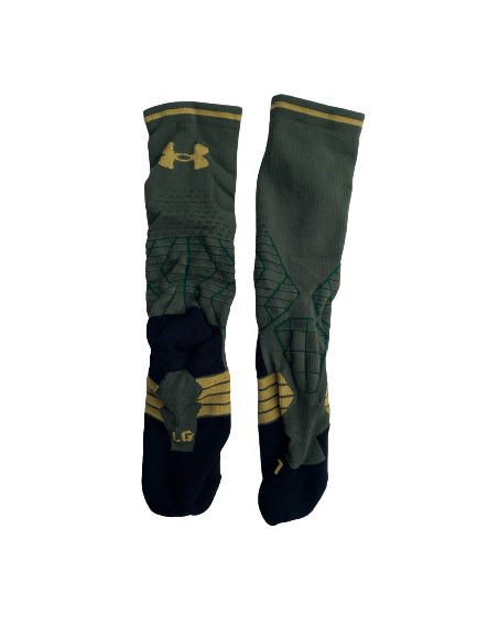 Torii Hunter Jr. Notre Dame Team Issued Socks (Size L)