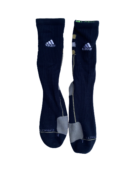 Torii Hunter Jr. Notre Dame Team Issued Socks (Size L)
