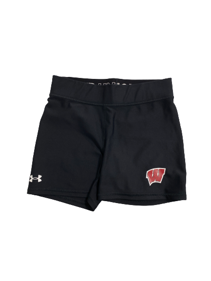 Anna MacDonald Wisconsin Volleyball Team-Issued Compression Shorts (Size Women&