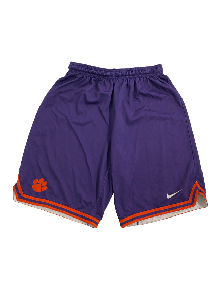 Brevin Galloway Clemson Basketball Player-Exclusive Practice Shorts (Size M)