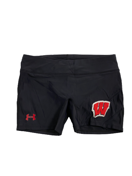 Anna MacDonald Wisconsin Volleyball Team-Issued Compression Spandex (Size Women&