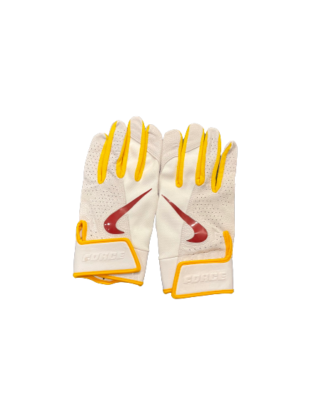 Ben Wanger USC Baseball Player Exclusive Batting Gloves (Size XL)