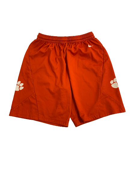 Devin Foster Clemson Basketball Player-Exclusive Practice Shorts (Size M)