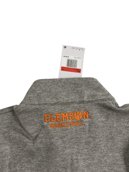 Brevin Galloway Clemson Basketball Player-Exclusive Quarter-Zip Pullover (Size L) (New With $105 Tag)