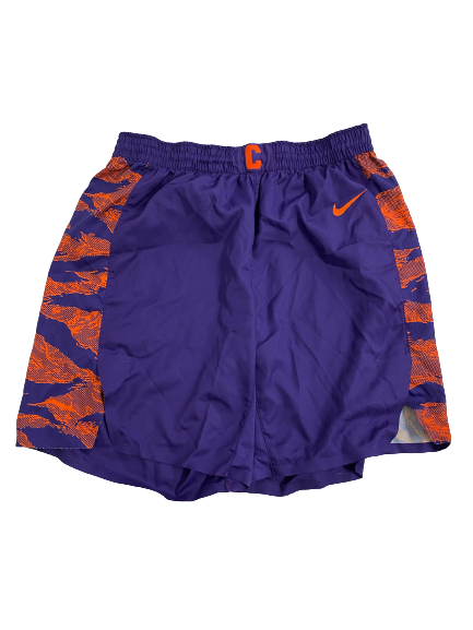 Brevin Galloway Clemson Basketball 2022-2023 Season Worn EXCLUSIVE ALTERNATE Game Shorts (Size 44)