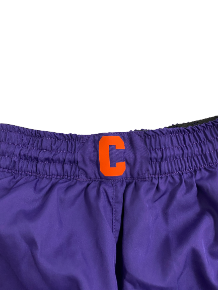 Brevin Galloway Clemson Basketball 2022-2023 Season Worn EXCLUSIVE ALTERNATE Game Shorts (Size 44)